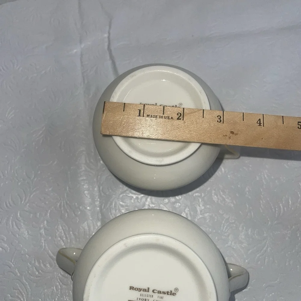Royal Castle Legacy Floral Pattern Creamer & Sugar Bowl(No Lid) Victorian